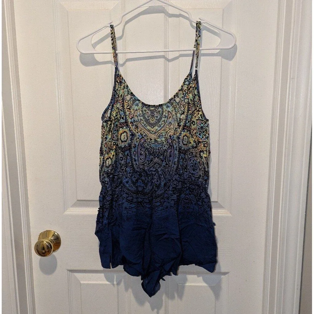 Vintage Victoria's Secret Size Small Multicolor Sleep‎ Romper Boho Cozy Chic